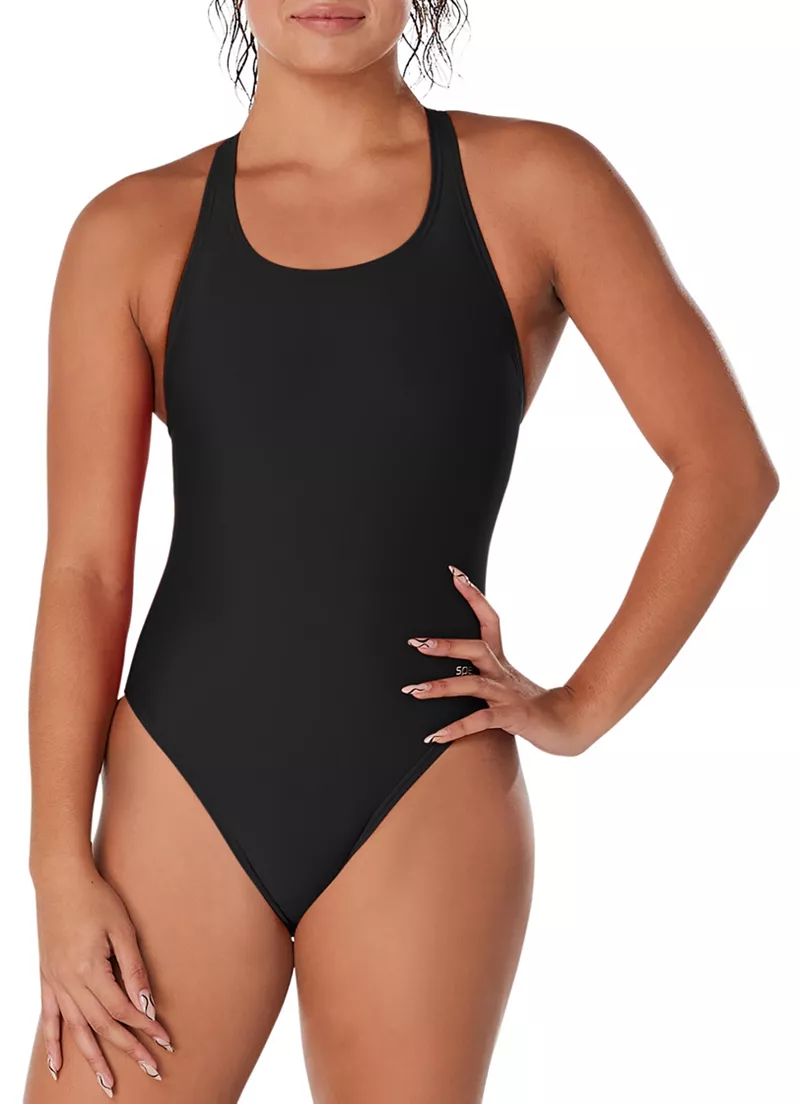 

Женский эко-однотонный купальник Speedo Super Pro, черный