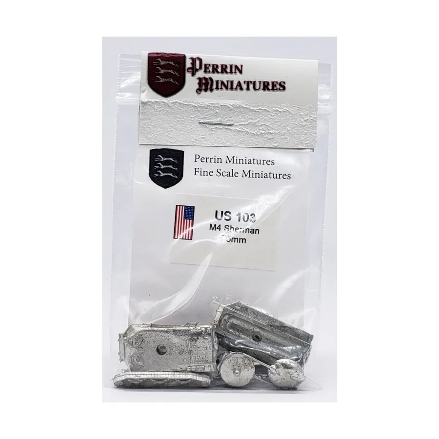 

М4 Шерман, WWII Miniatures - USA (10mm) (Perrin Miniatures)