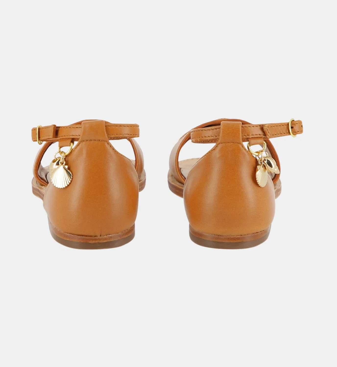 Сандалии на ремешках Chloé Kids, коричневый — фото 3