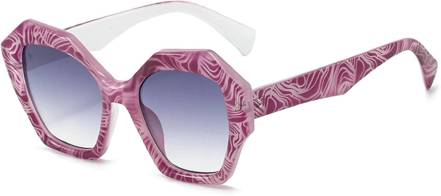 

Ретро-солнцезащитные очки квадратной формы для женщин и мужчин, модные большие солнцезащитные очки с градиентным переходом цвета, винтажные женские очки в стиле 80-х и 90-х mincl, Purple