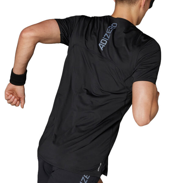 Футболка adizero running t shirt asia sizing Adidas, черный — фото 2