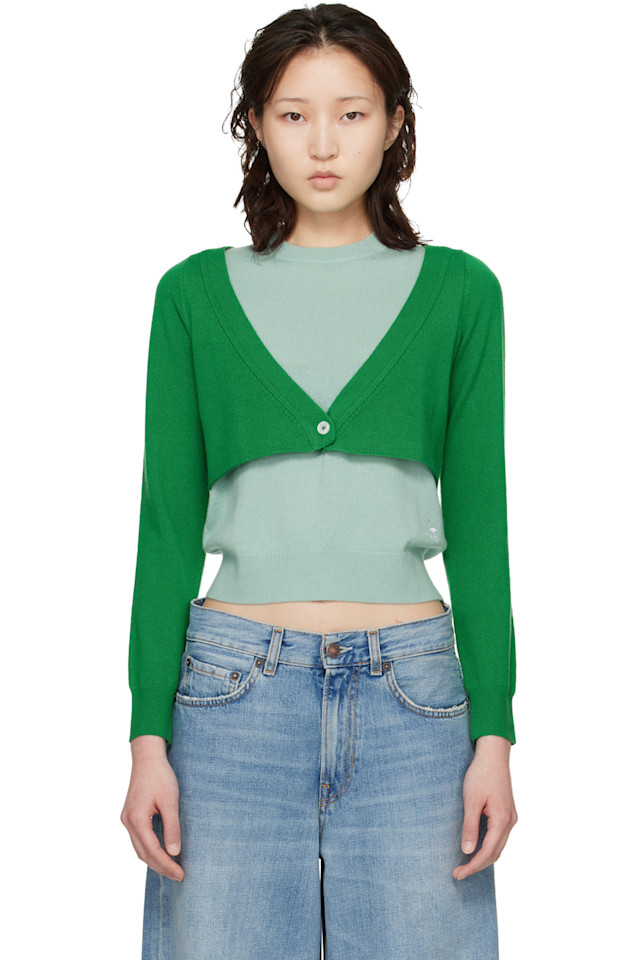 

B.B. Wallace Зеленый обеденный свитер