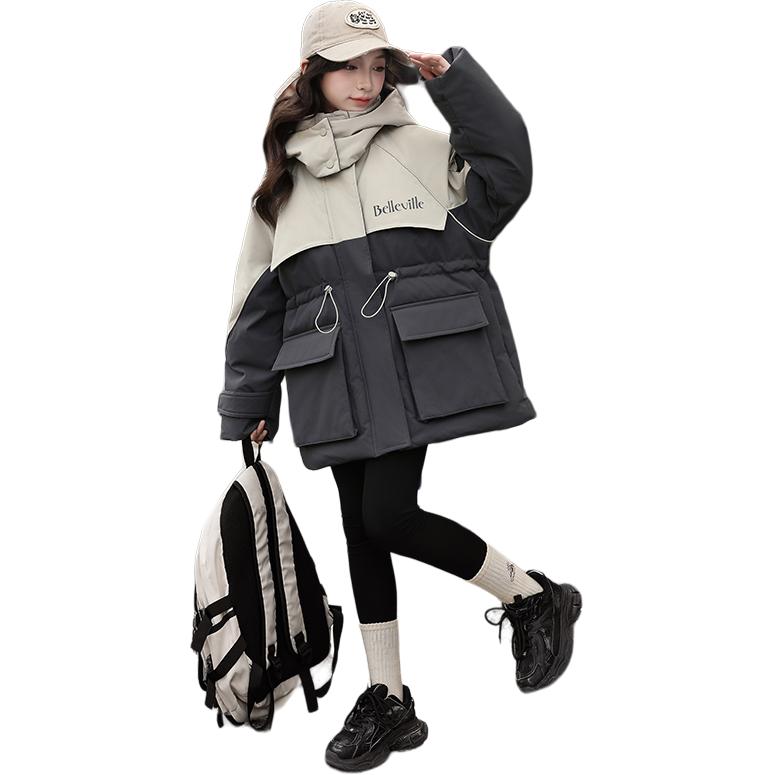 

Утепленная куртка осень зима kids' Disney, серый