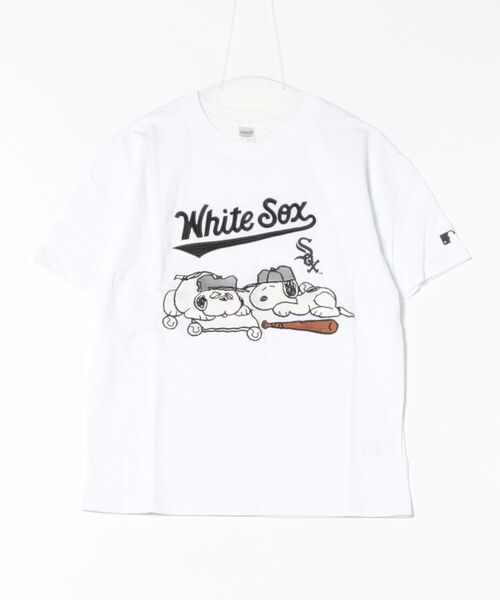 

Футболка с принтом Peanuts x MLB, белая