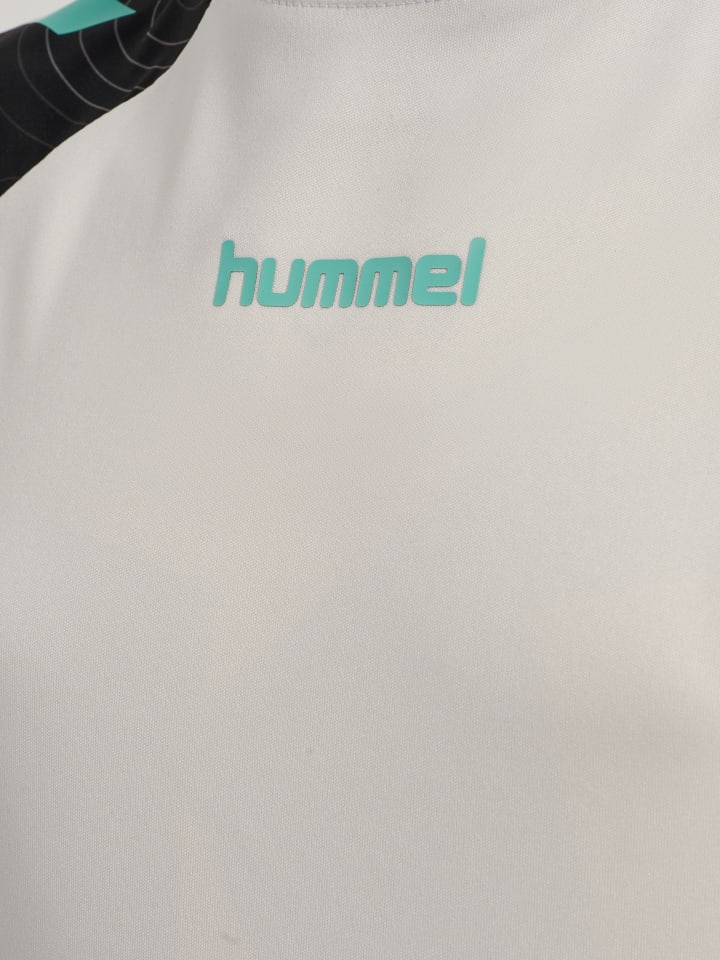 Hummel Детская футболка Hmlblaze в цвете VAPOROUS GRAY/POOL BLUE — фото 3
