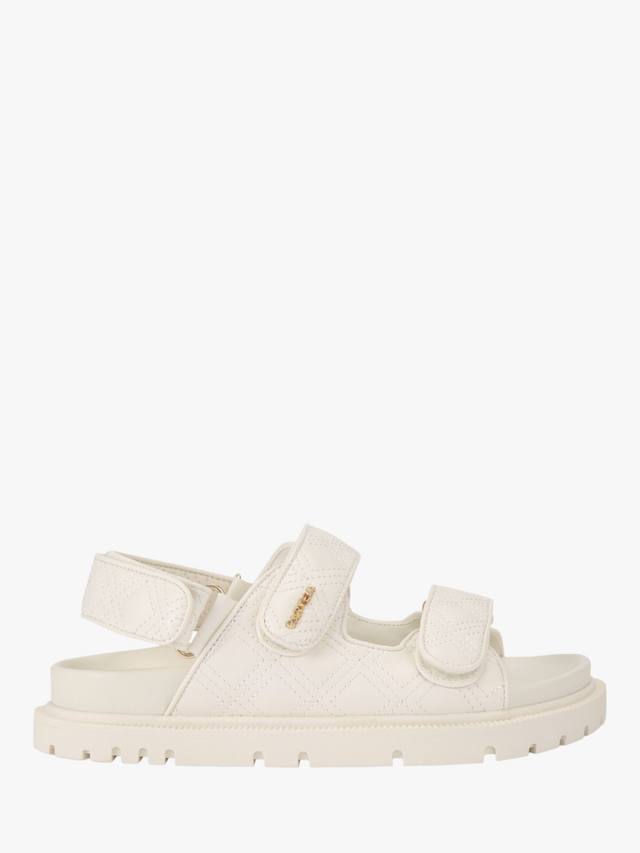 Розовые стёганые сандалии Carvela, Natural Putty