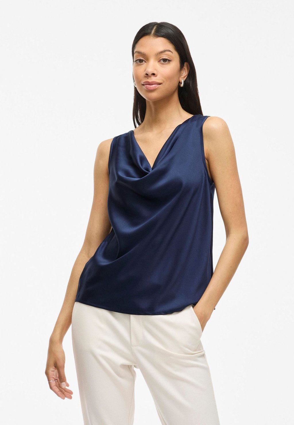 

Топ Blouse VILA, темно-синий