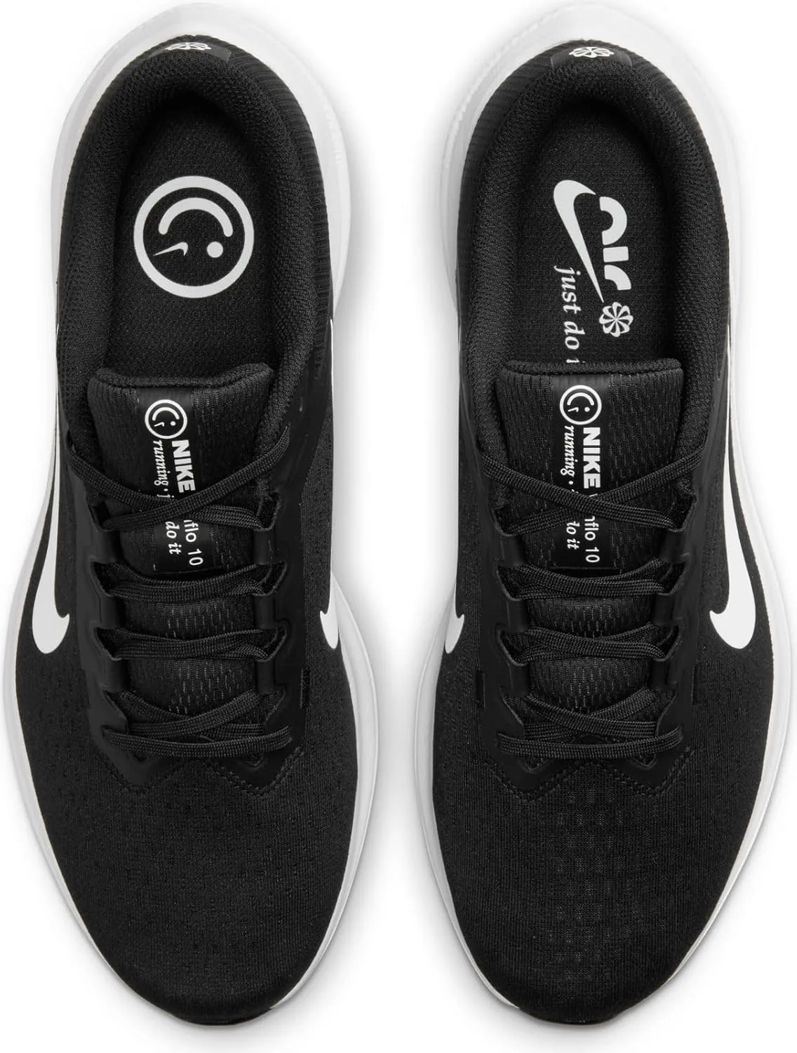 Мужские кроссовки для бега по шоссе Nike Winflo 10, черно-белый — фото 3