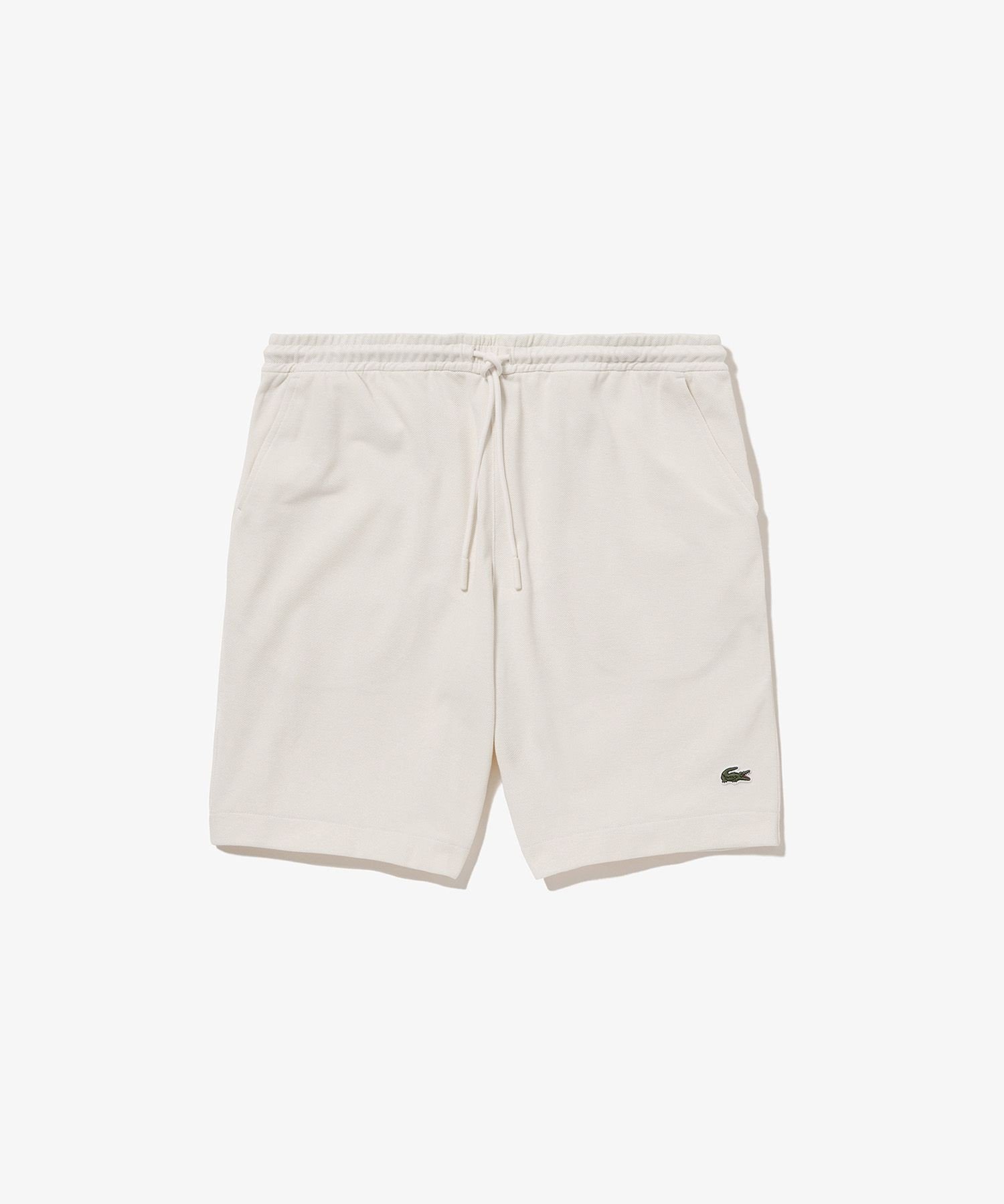 Комплект шорт/полубрюк Lacoste L.12.12 из пике, off белый — фото 4