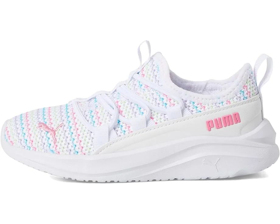 Кроссовки PUMA Kids Softride One4All Slip-On (Toddler), Puma White-Fast Pink — фото 4