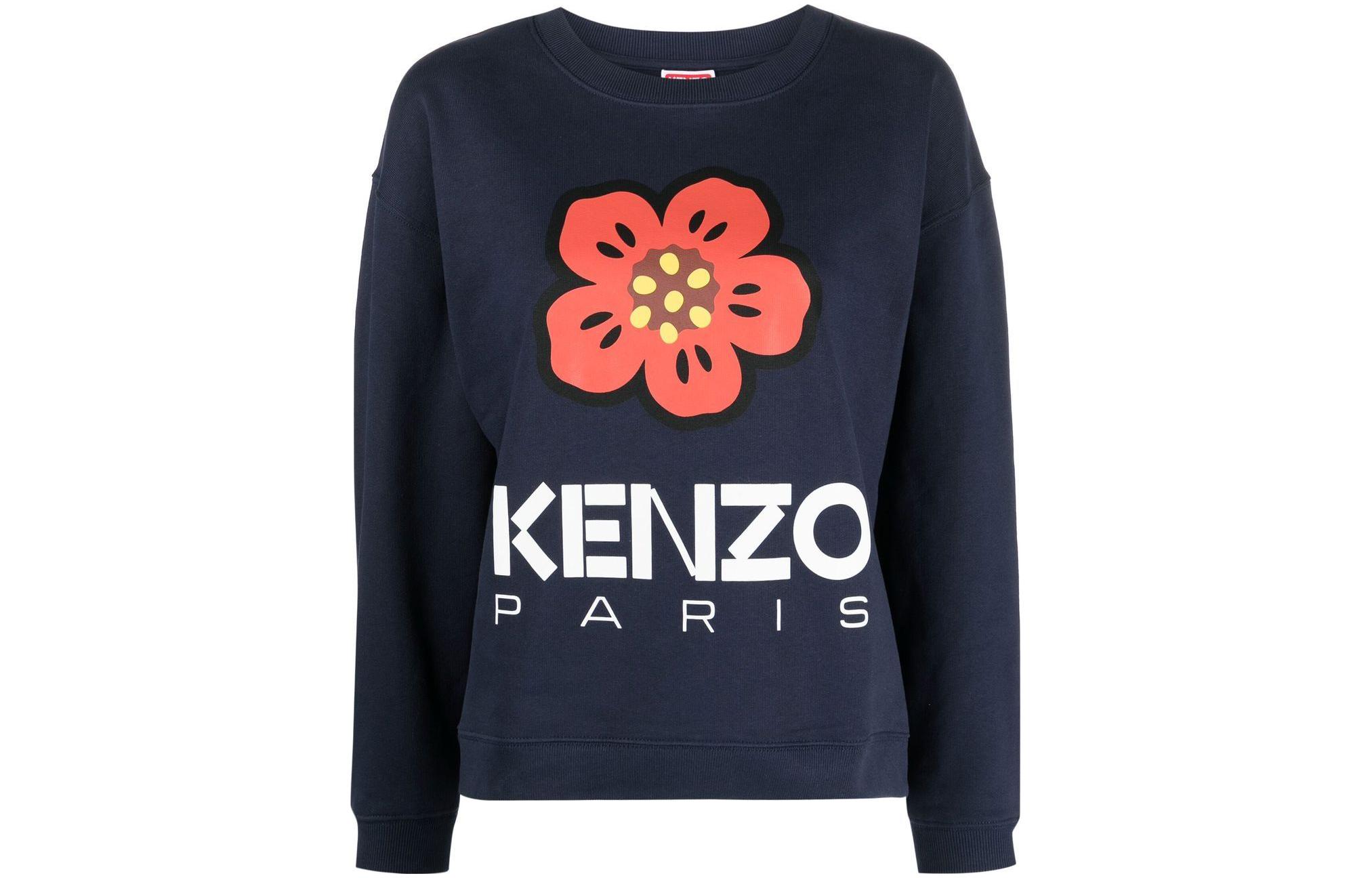 

Толстовка женская Kenzo Logo-print, синий