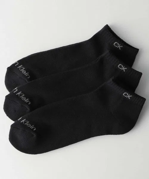 Носки Calvin Klein 3 пары с антибактериальной обработкой, черные