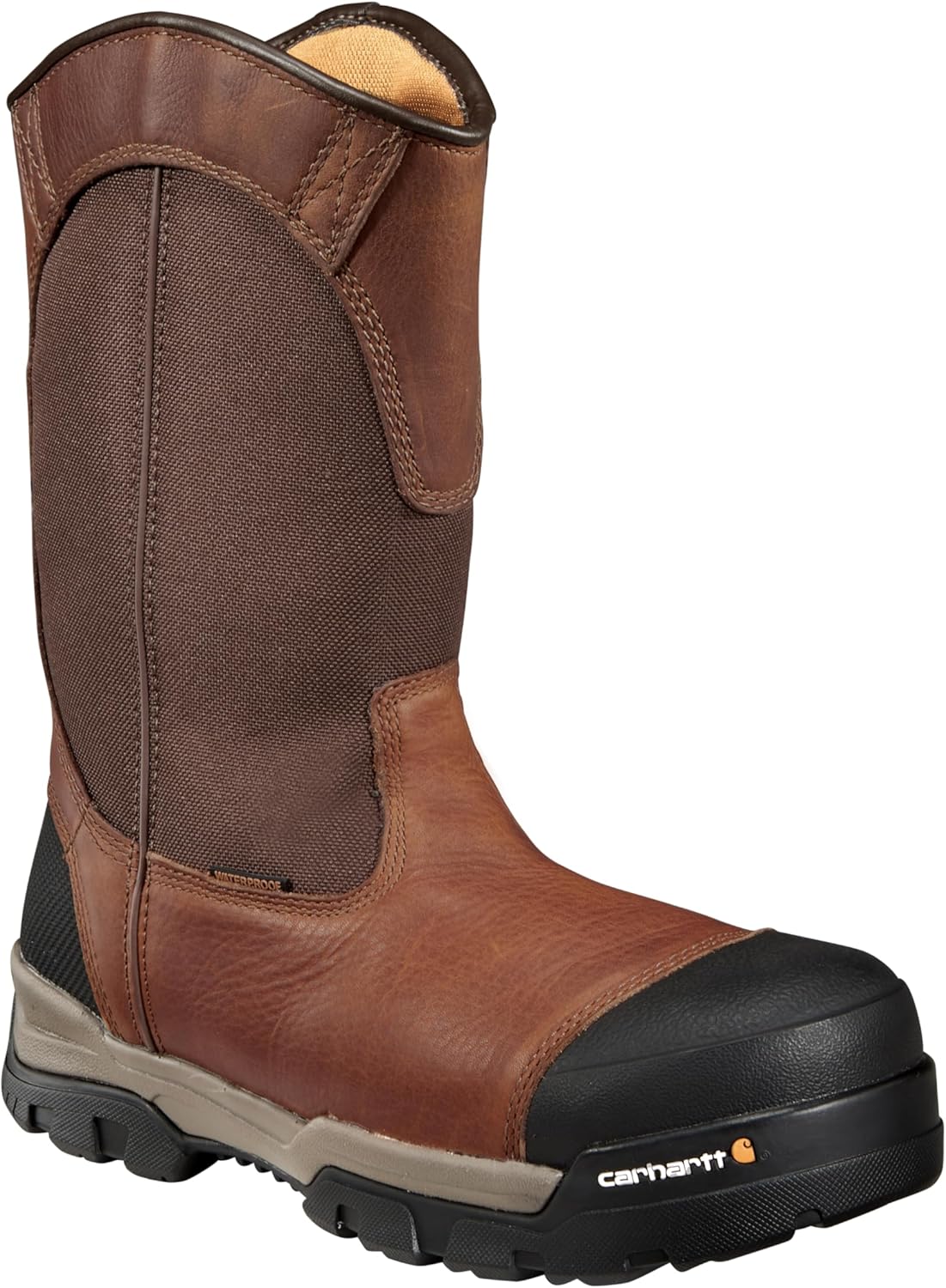 

Мужские ботинки Carhartt Ground Force WP 10 дюймов с композитным носком Wellington CME1355, Peanut Oil Tan Leather