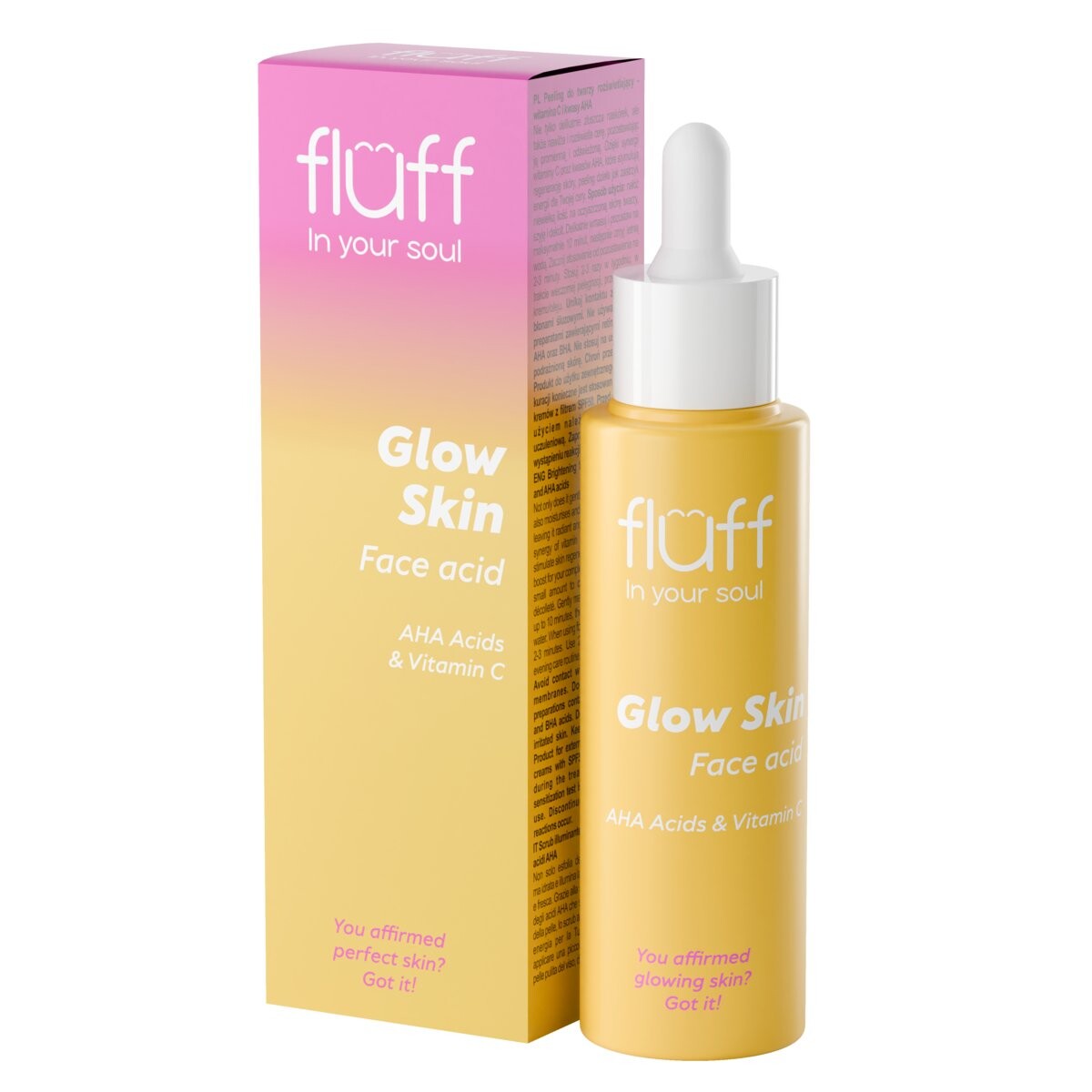 

Fluff, FF Осветляющий пилинг для лица - витамин С и AHA кислоты, 40мл