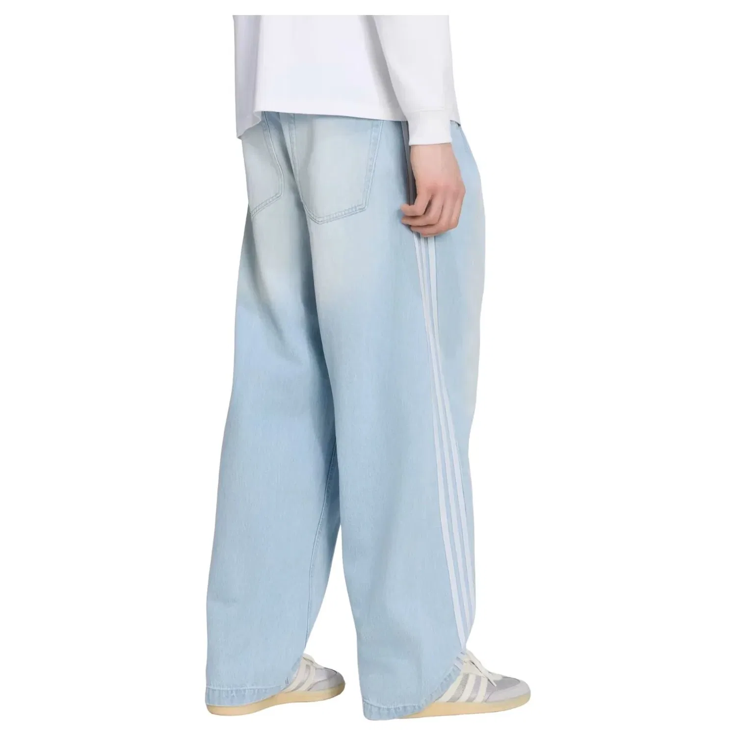 Джинсы Adidas Adilenium Season 5 Questra Denim Jeans 'Light Blue' KX4822, синий — фото 3