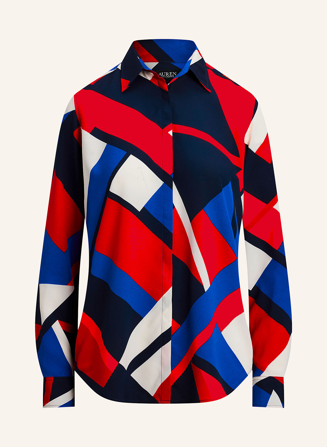 

Рубашка блузка Lauren Ralph Lauren, мультиколор