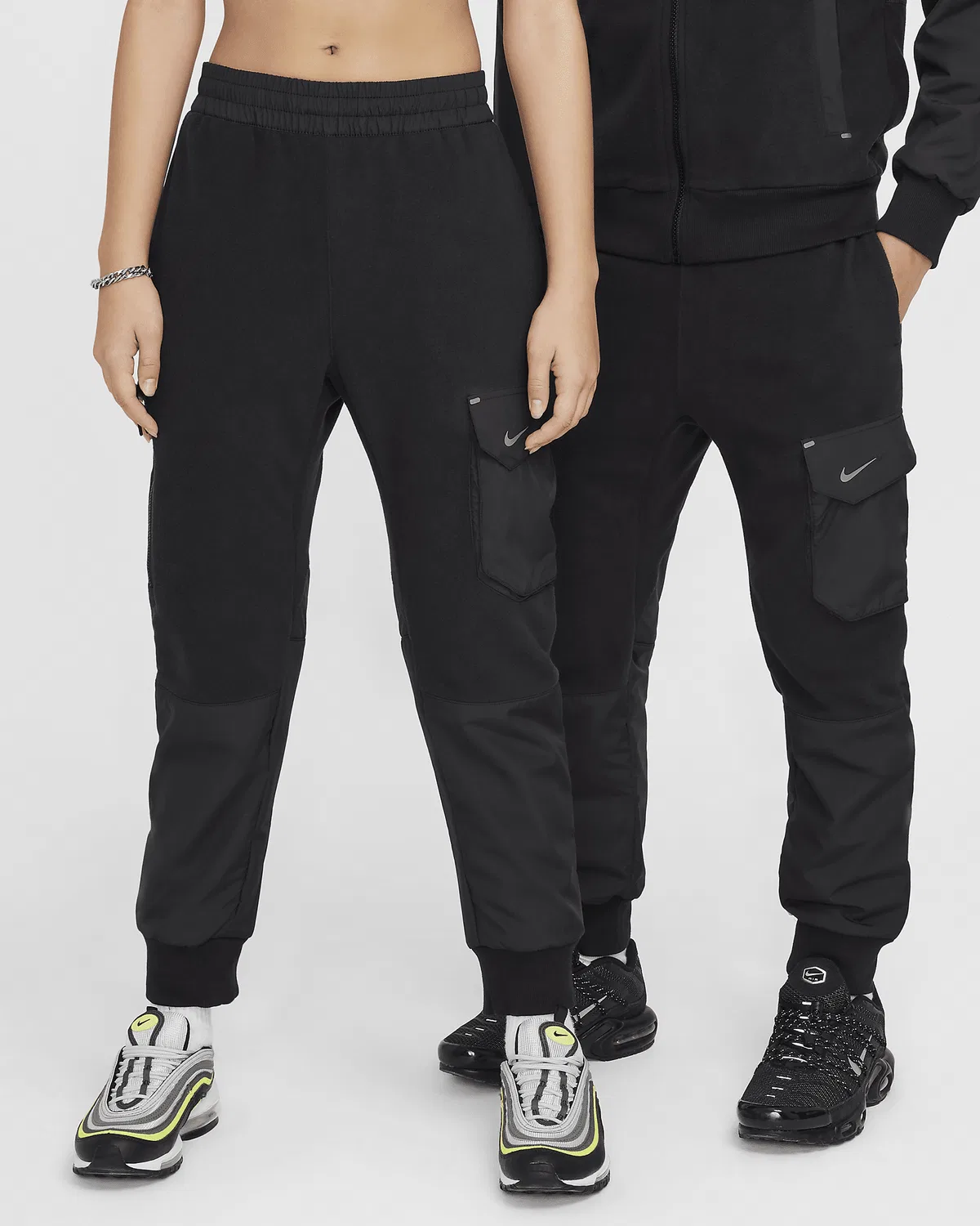 Детские утепленные штаны Nike Sportswear City Utility EasyOn Therma-FIT, Black/Black