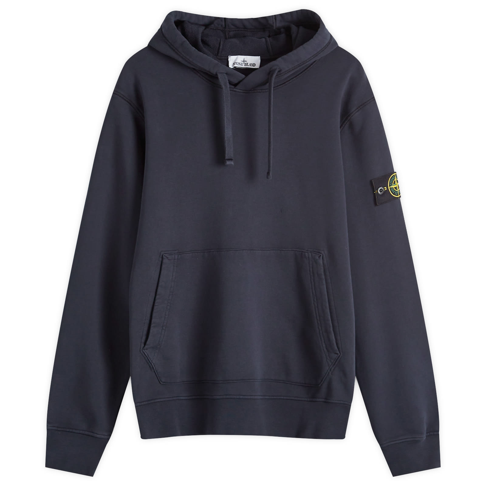 

Худи Stone Island Cotton Fleece Garment Dyed Hoodie, цвет Navy Blue