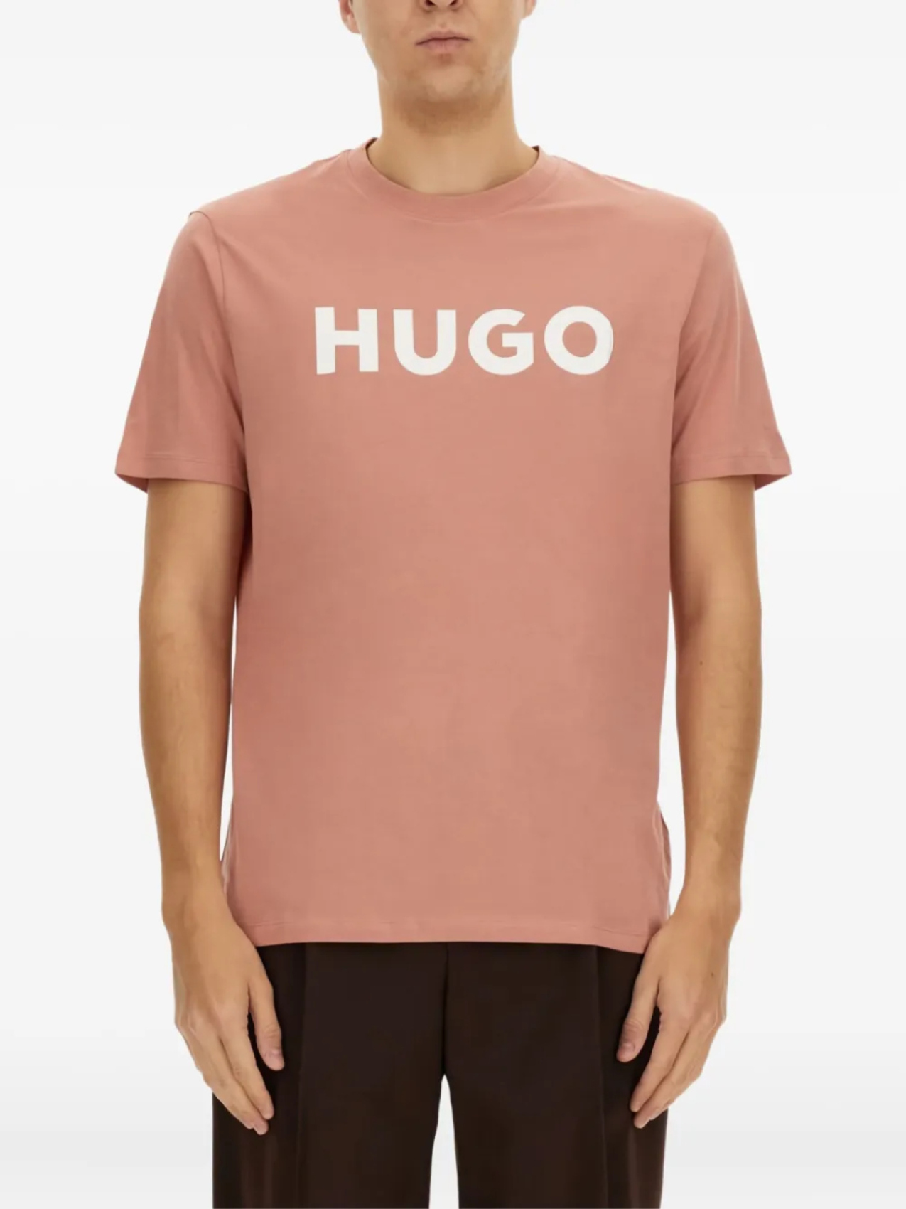 

Футболка с логотипом HUGO, розовый
