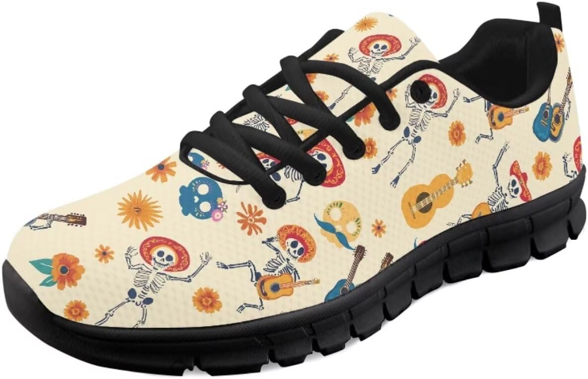 

Унисекс кроссовки для бега для взрослых Готические Y2K спортивные кроссовки Легкие противоскользящие кроссовки для тенниса, ходьбы и фитнеса с черной подошвой Getelinseng