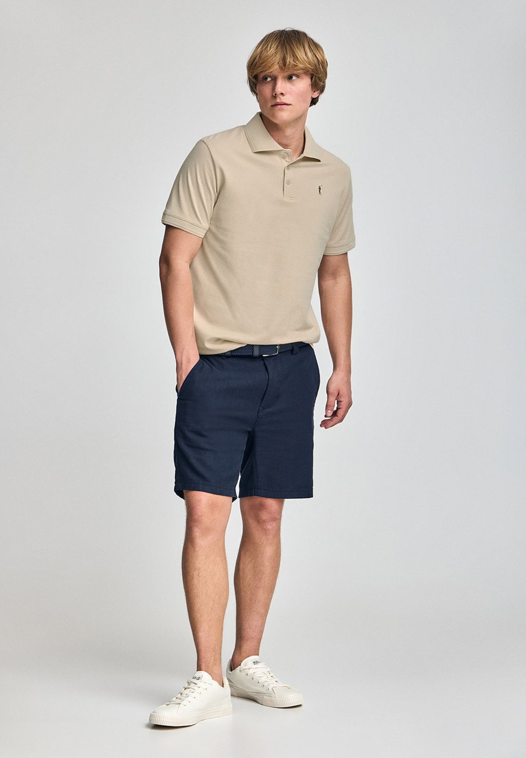 

Рубашка поло REGULAR FIT THREE BUTTONS Polo Club, бежевый