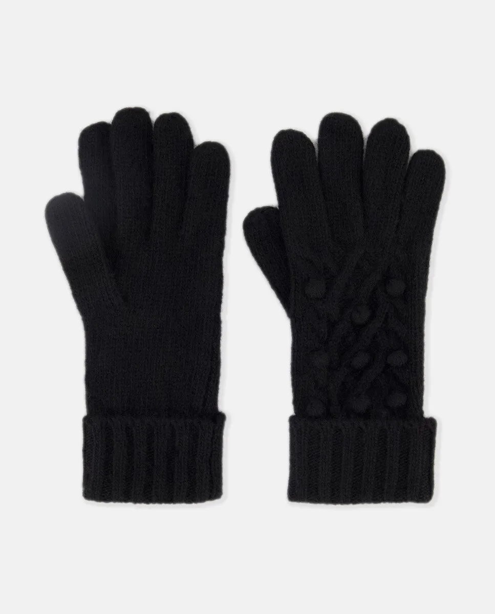 

Фантазийные вязаные перчатки Tintoretto, черный