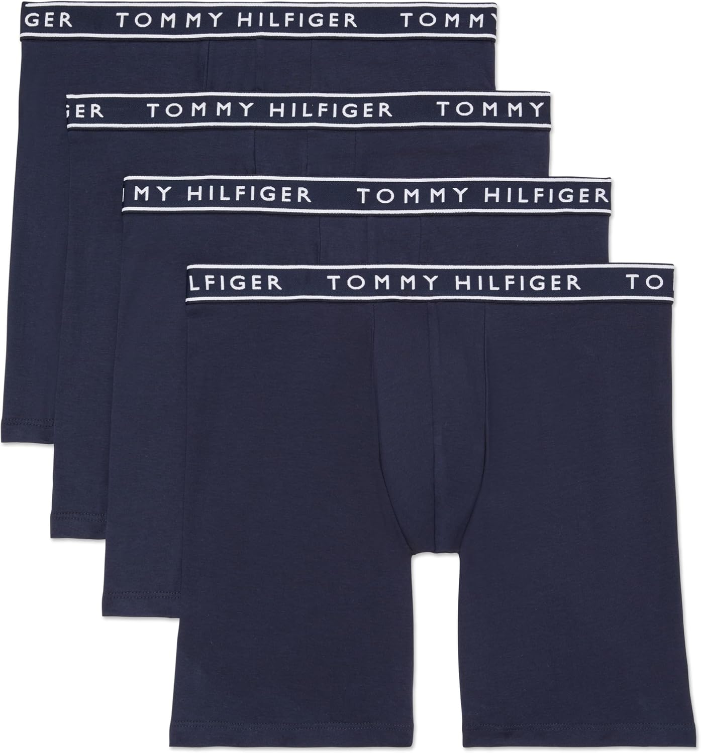 

Мужские трусы-боксеры Tommy Hilfiger из хлопка и эластичного материала, 4 пары, 4 Navy