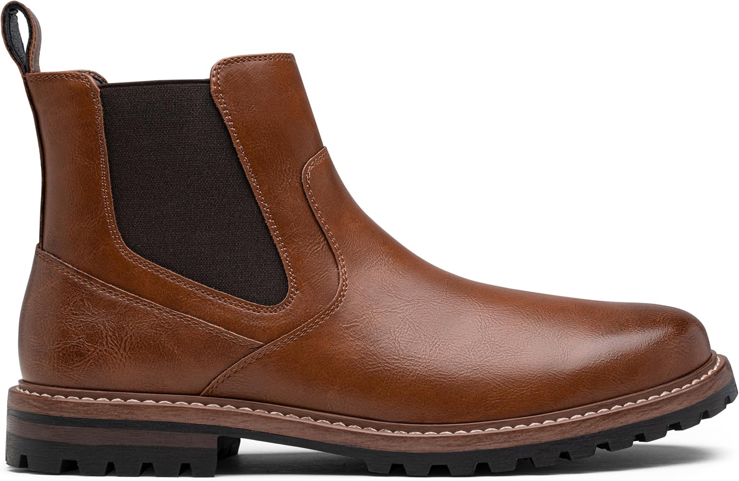 

Мужские водонепроницаемые повседневные ботинки Jousen Chelsea слипоны на щиколотку, коричневый