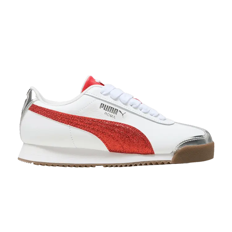 

Кроссовки Puma Roma 24 Big Kid Holiday Glitz, белый