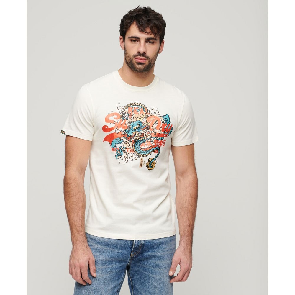 

Футболка с коротким рукавом Superdry Tokyo Vl Graphic, белый