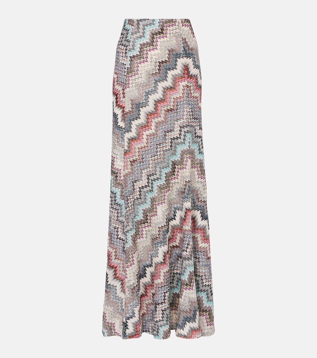 

Макси-юбка зигзаг Missoni, White, Light Blue And Brown