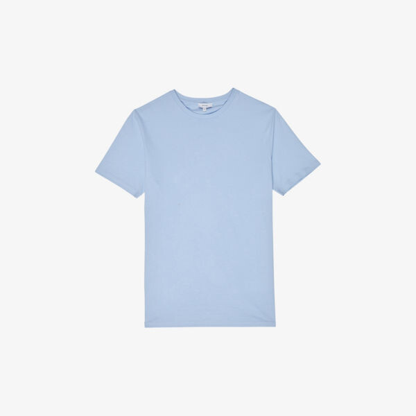 

Футболка Bless из хлопкового джерси с круглым вырезом Reiss, синий