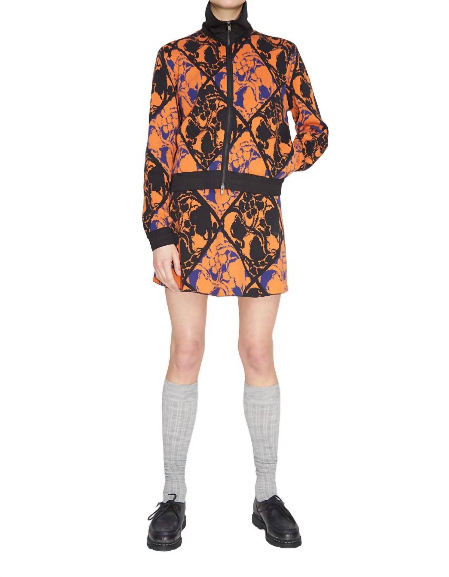 

Бомбер Becky Jacquard в оранжевом цвете Wood Wood