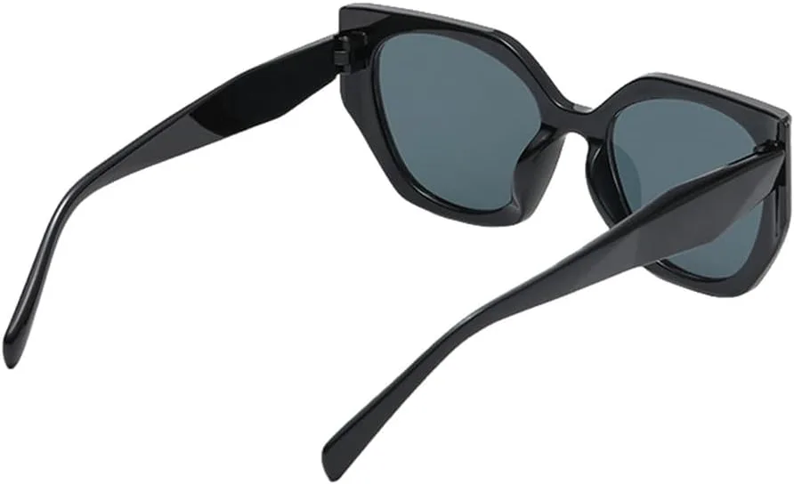 

Солнцезащитные очки в винтажной оправе с крупной рамкой, женские и мужские, «кошачий глаз», многоугольные солнцезащитные очки для мужчин и женщин, 2, одна TYUVIVO, 2