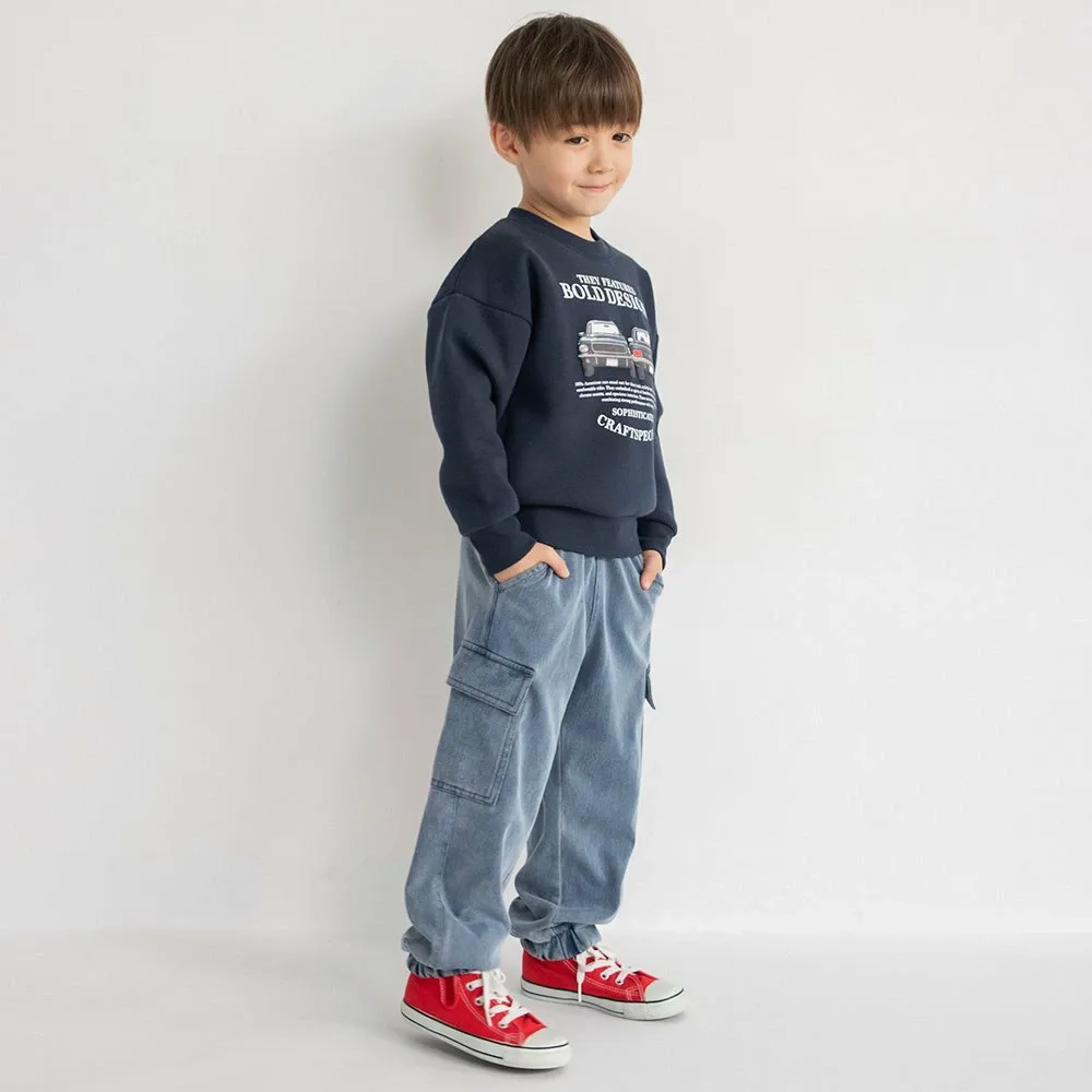 Мягкие брюки-карго на флисовой подкладке Branshes, цвет Blue — фото 4