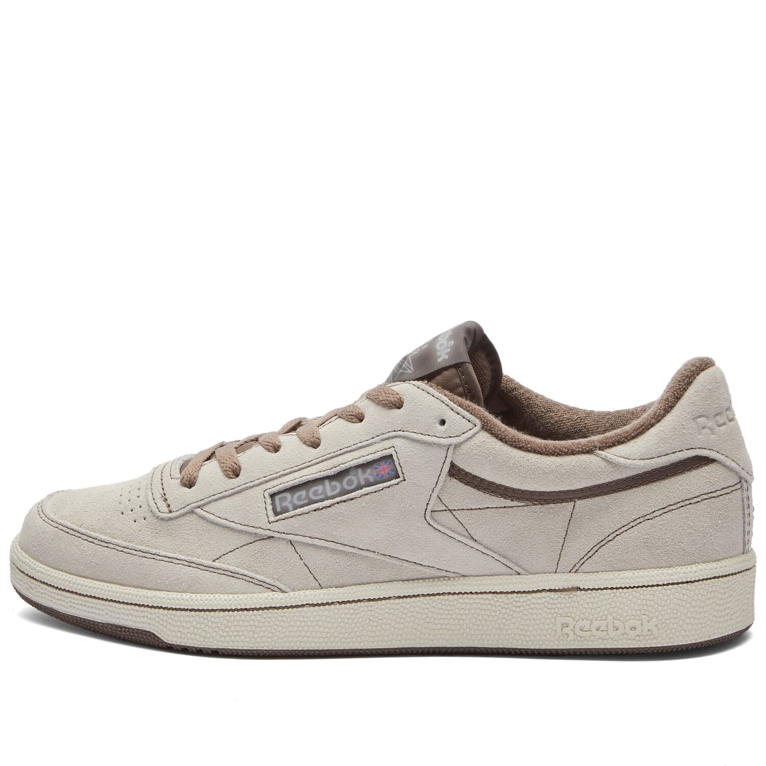 

Кроссовки Reebok Club C 85 Vintage, цвет Bone, Vintage Chalk & Utility Brown