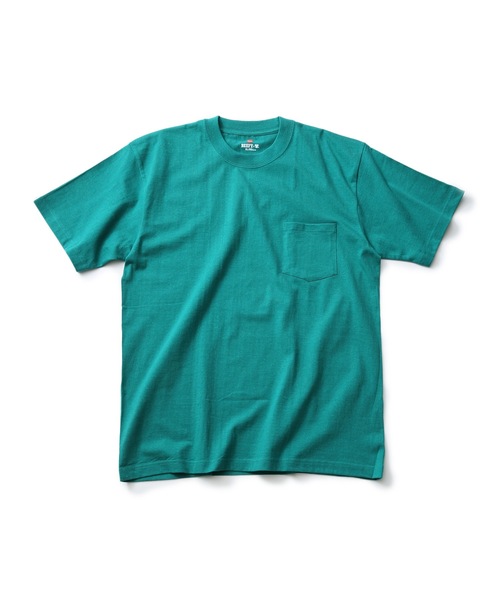 

Футболка унисекс с карманом, плотная ткань HANES Beefy-T, зеленый