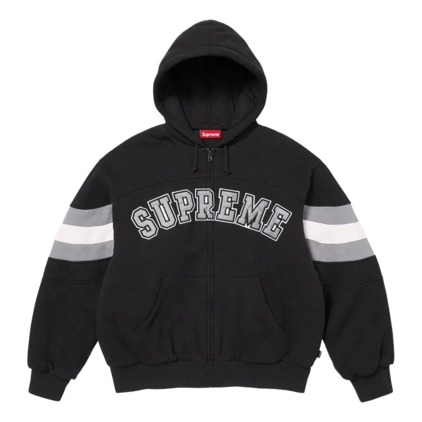 Толстовка Supreme SS26 на молнии с капюшоном, черная
