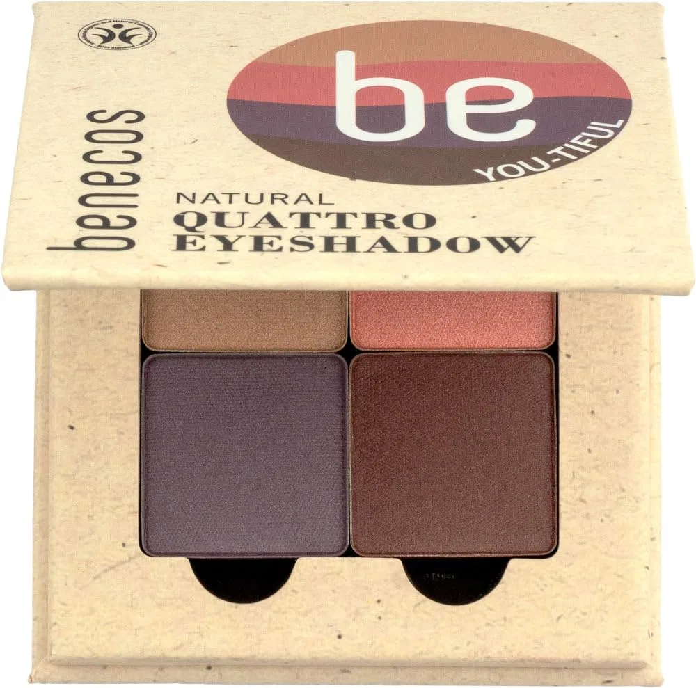 Палетка теней для век Quattro Eyeshadow Beautiful Eyes от benecos Benecos — фото 2