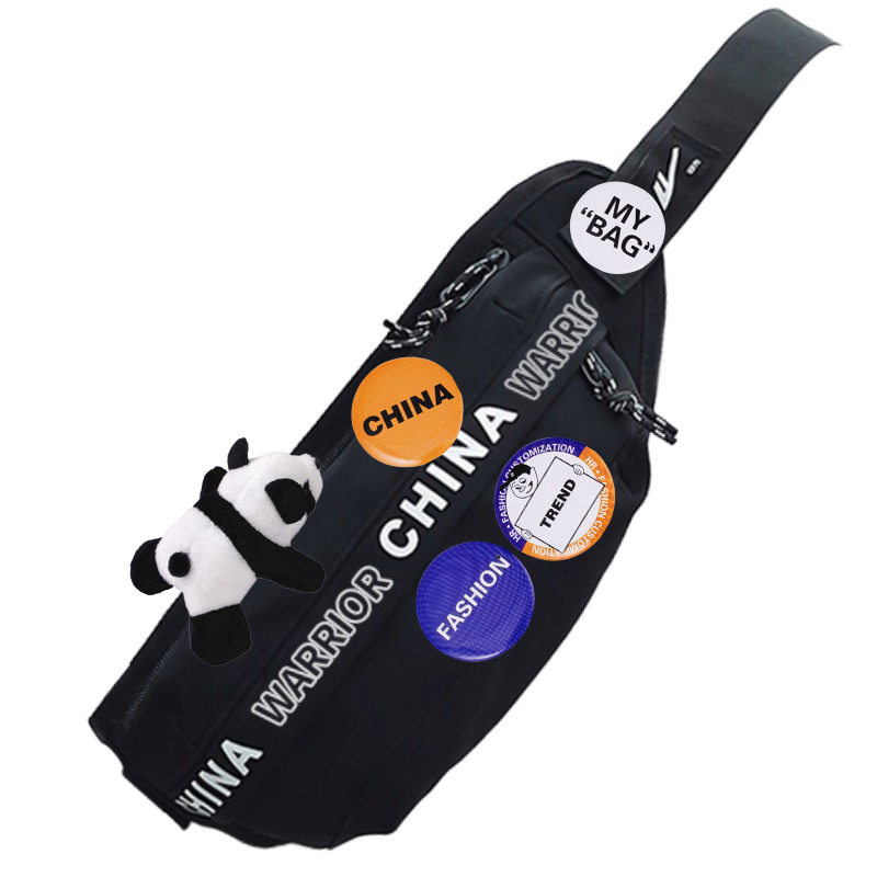 

WARRIOR Сумка-слинг из ткани, фанни-пак Regular Unisex Black