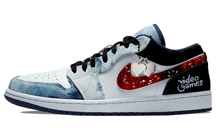 

Кроссовки Air Jordan 1 Vintage Basketball Shoes Men Low-top Blue/Red, голубой, Синий, Кроссовки Air Jordan 1 Vintage Basketball Shoes Men Low-top Blue/Red, голубой