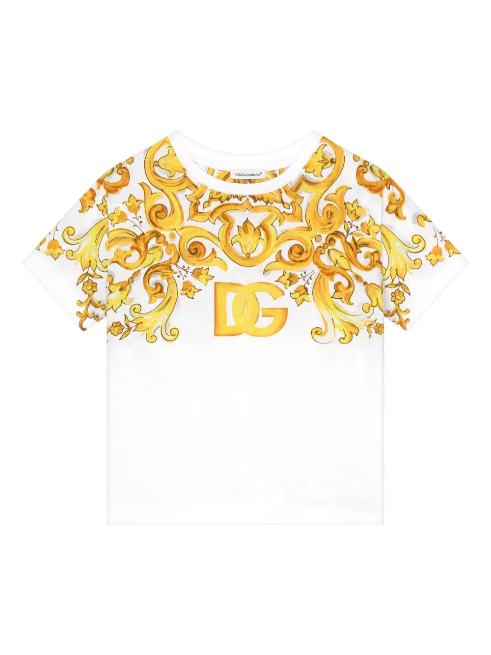 

Футболка Majolica из джерси Dolce & Gabbana Kids, белый