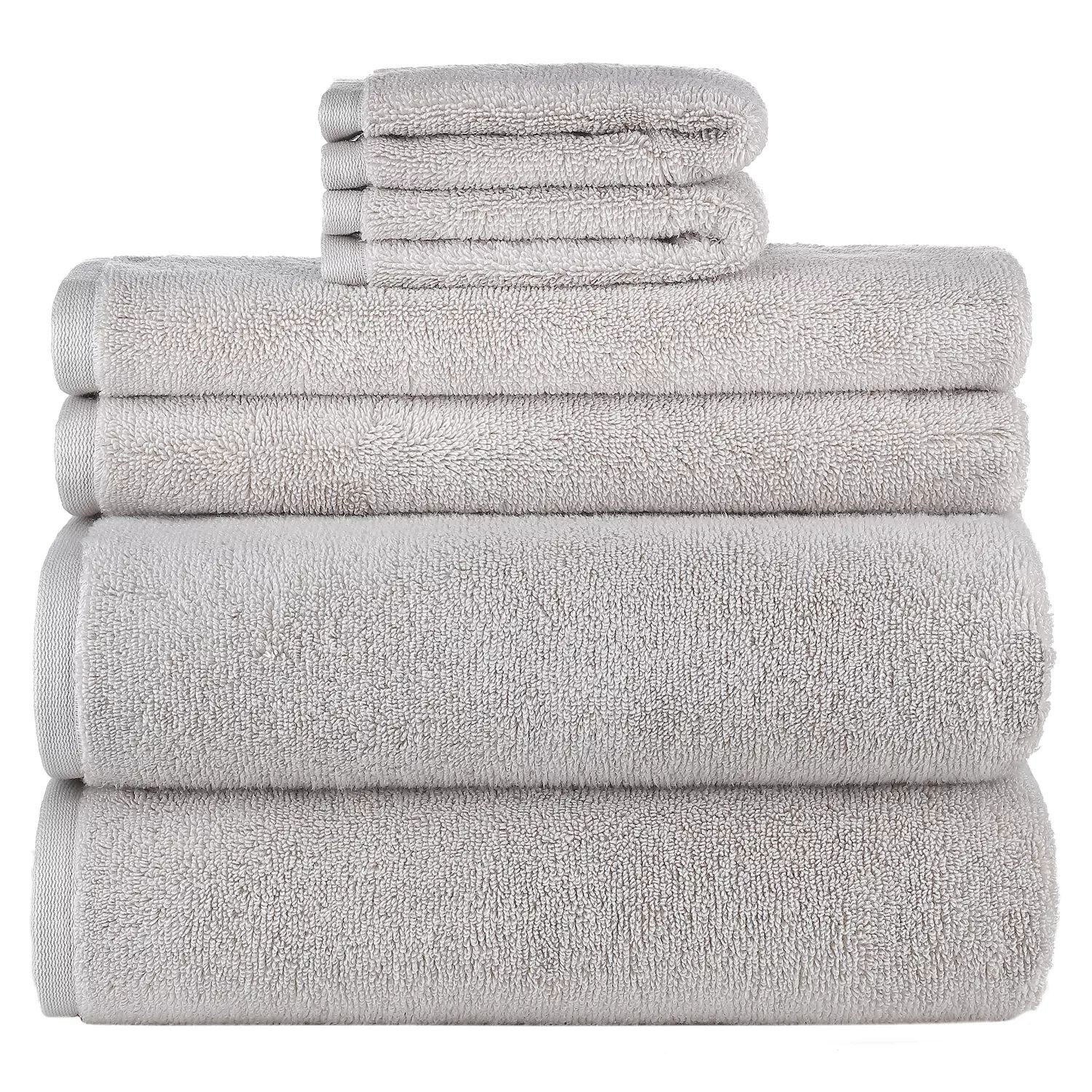 

Sonoma Goods For Life Supersoft Набор банных полотенец из 6 предметов, серый