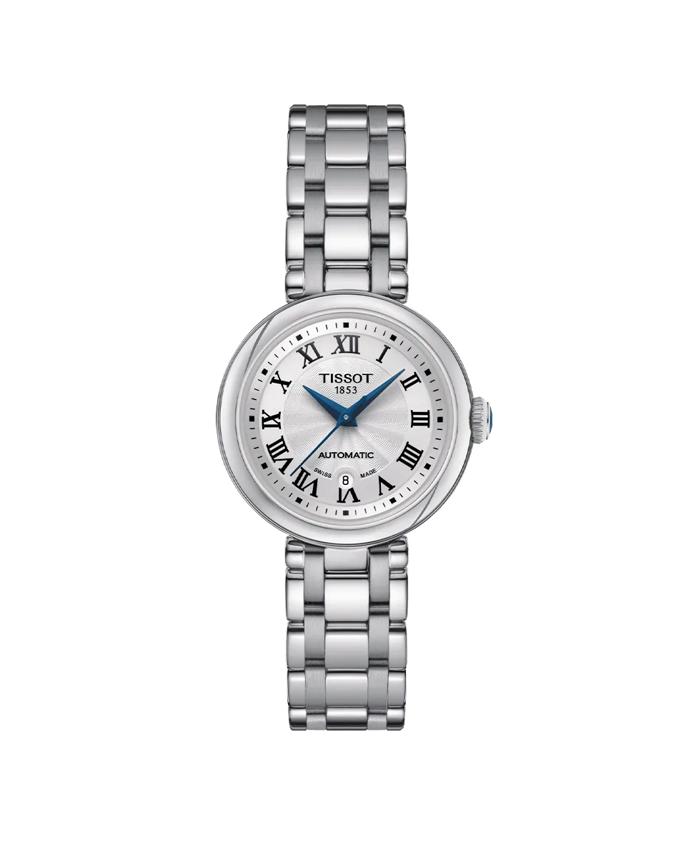 

Женские часы Bellissima из стали с автоматическим механизмом Tissot, серебряный