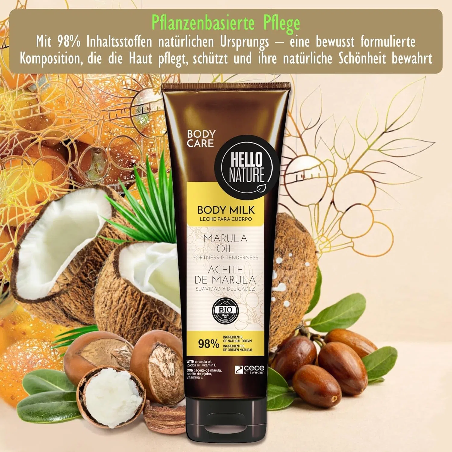 Молочко для тела с органическим маслом марулы P-Beauty Naturkosmetik P-Beauty Cosmetic Accessories — фото 4