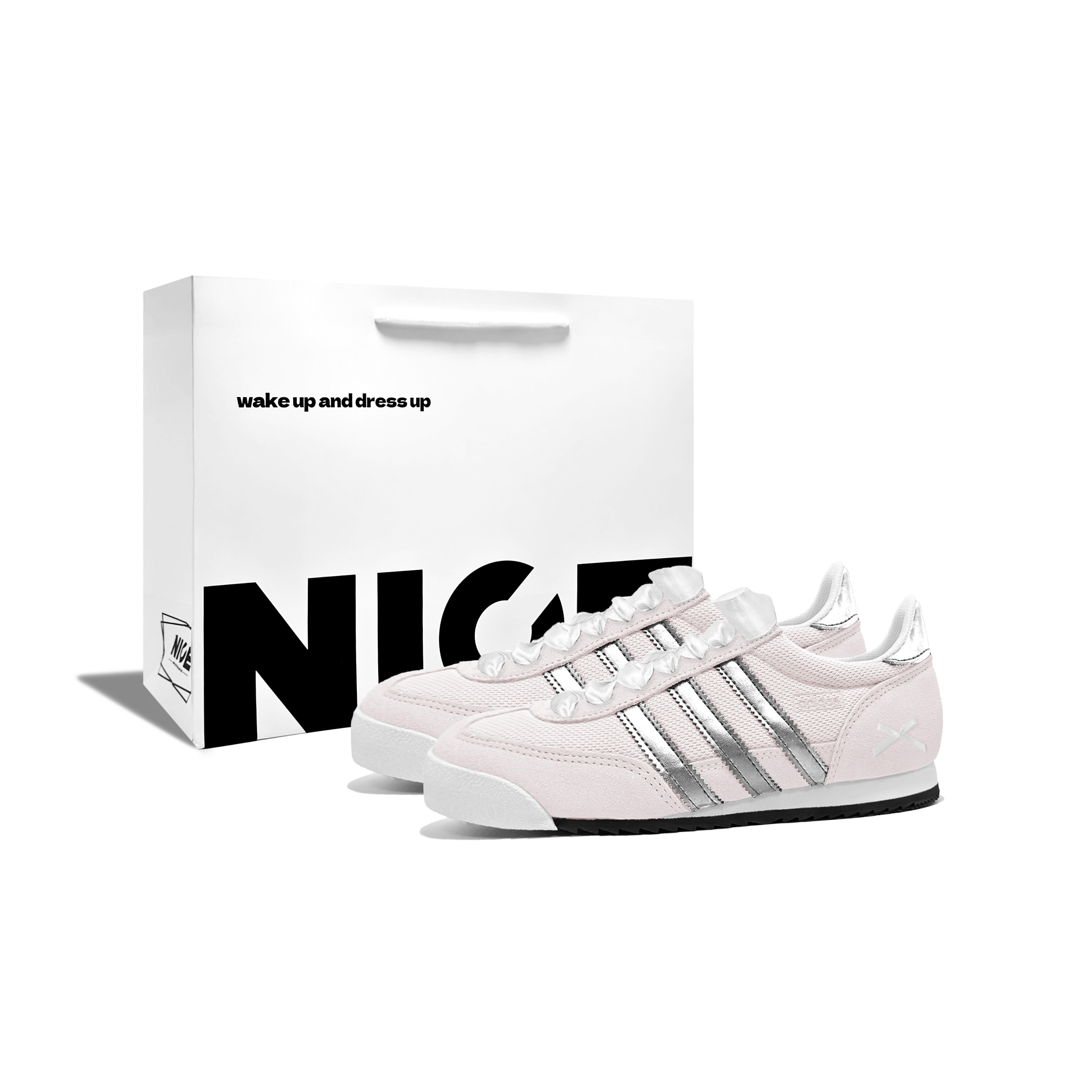 

R71 розовый бант устойчивые к истиранию низкие кроссовки унисекс розовый белый Adidas Originals, розовый