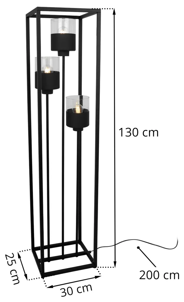 

Торшер LIGHT HOME LH, черный