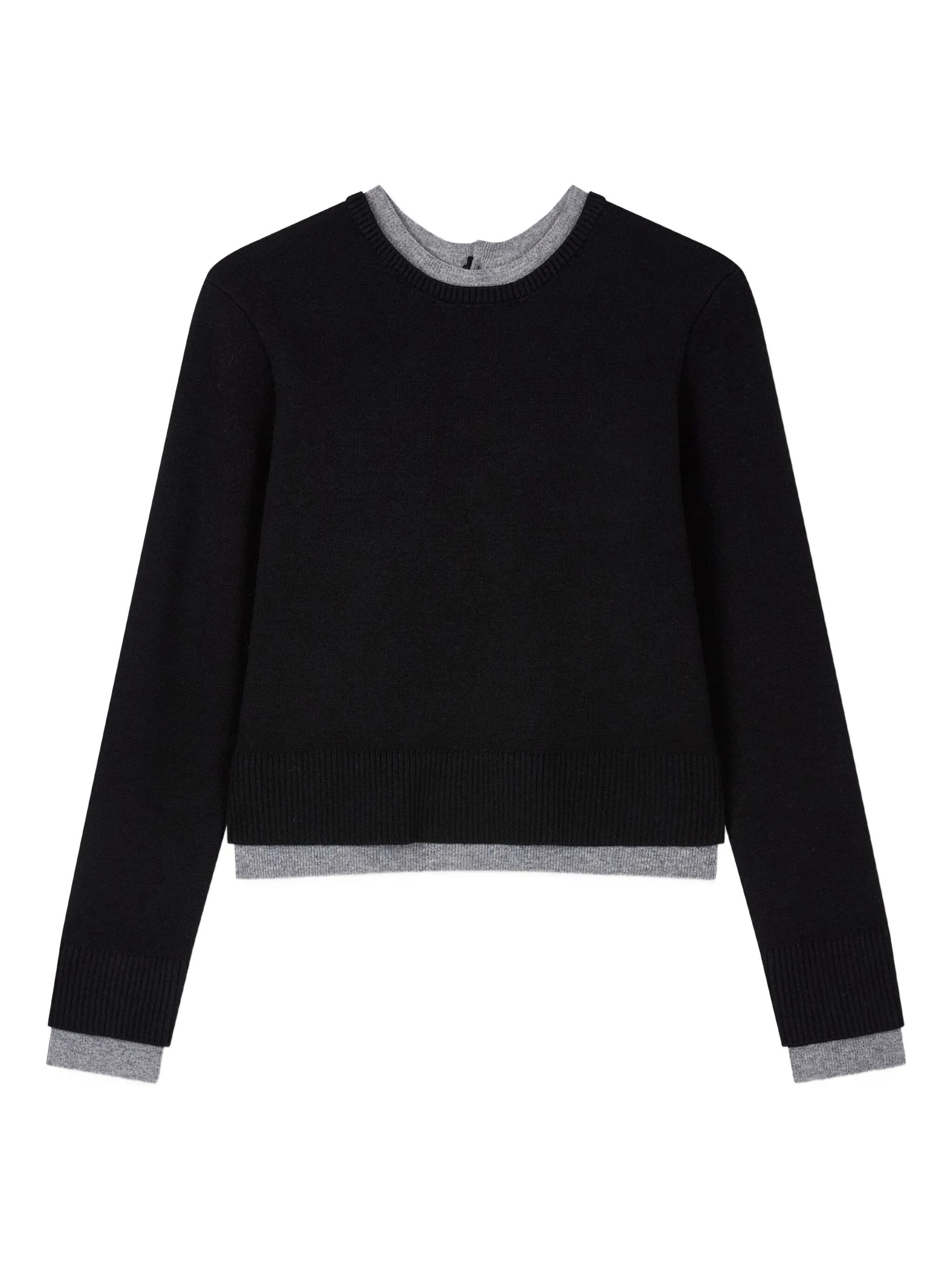 

Свитер с круглым вырезом Studio Tomboy, черный