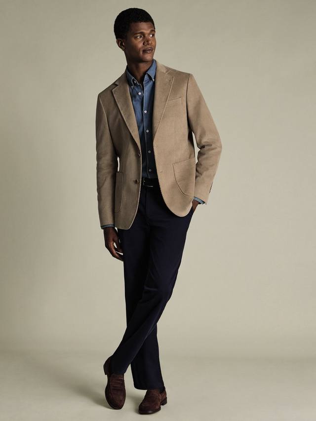 

Куртка Slim Single Breasted из вельвета Charles Tyrwhitt, Taupe