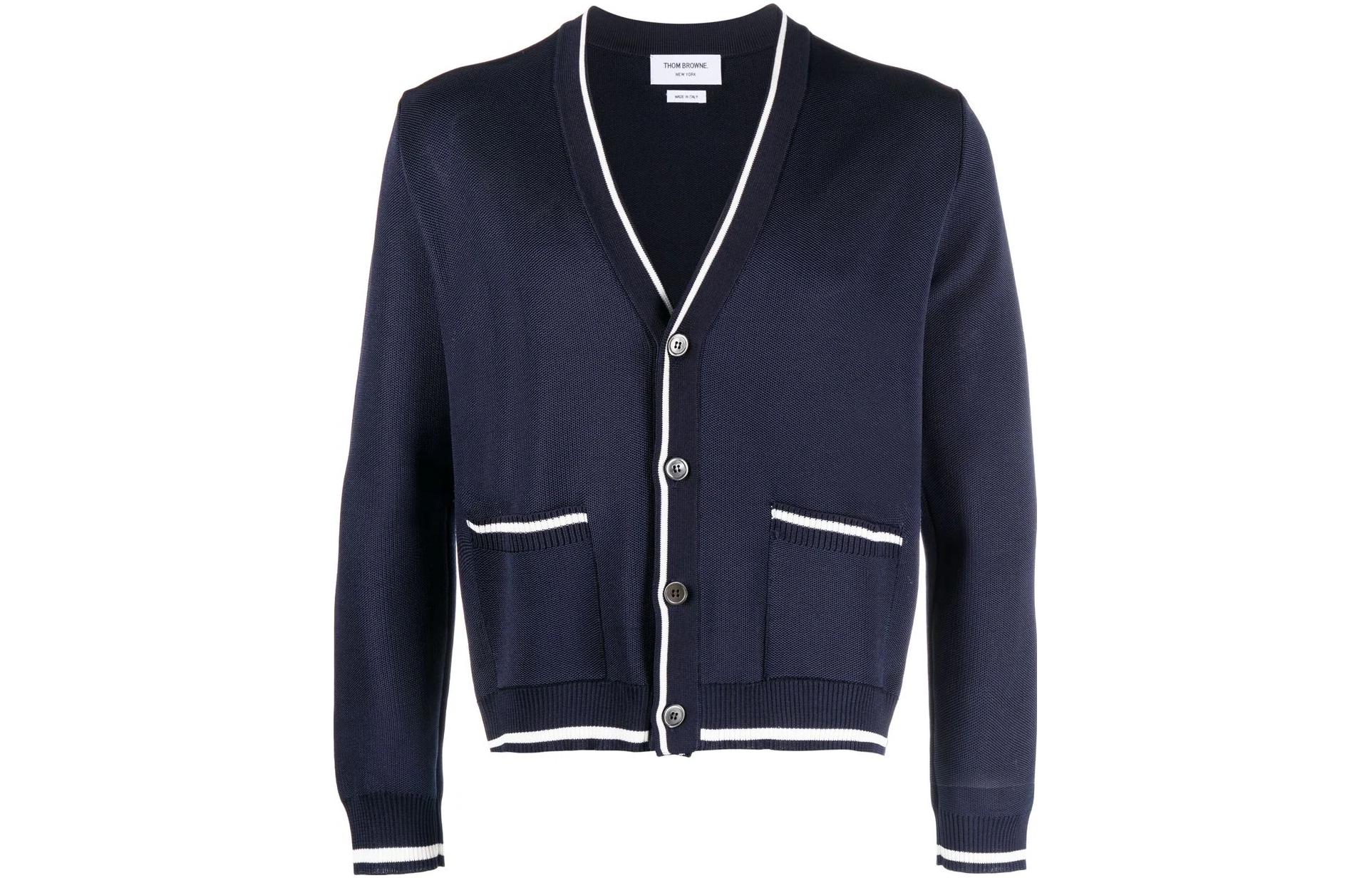 

Джемпер мужской, цвет морской волны THOM BROWNE, Marine Blue